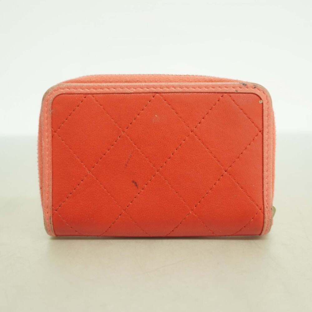CHANEL Authentic Red Lambskin Leather Wallet - Picture 10 of 10